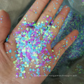 Hermoso glitter en polvo de confeti tamaño de puntos mixtos para artesanías de adornos Flakes Arte de uñas